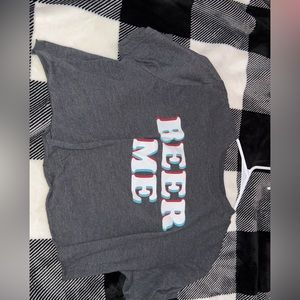 Beer me cropped top